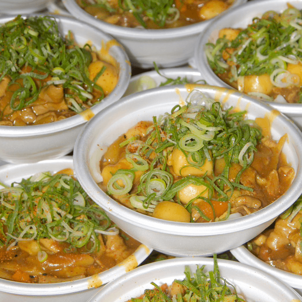 あったか〜い♨️もつカレーうどん"ねぎざんまい"