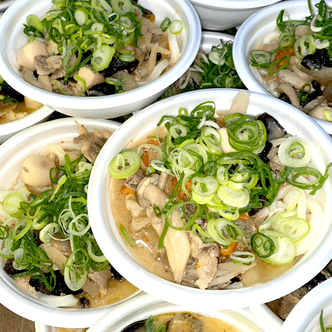きのこたっぷり豚汁うどん