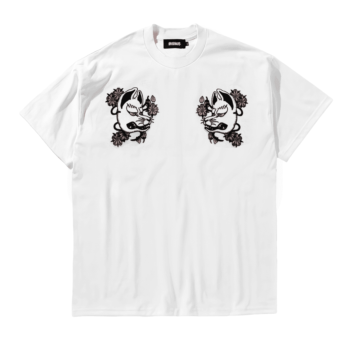 新宿租界妖狐刺繍T  彫渉デザイン