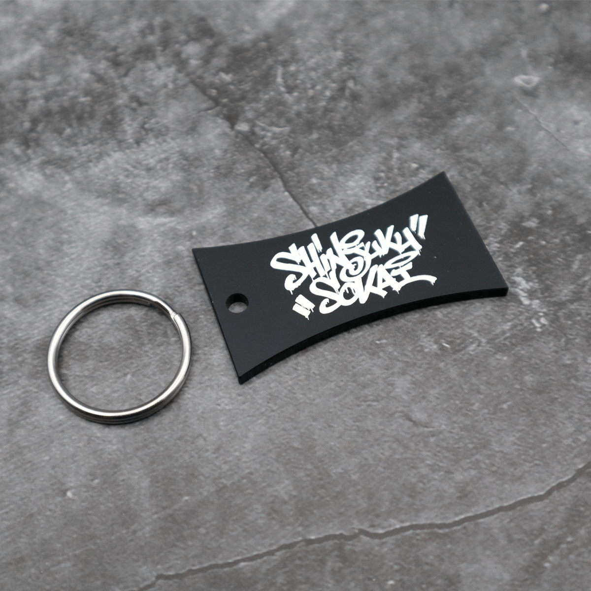 新宿租界 Graffiti Logo キーリング(Black)[限定4個]