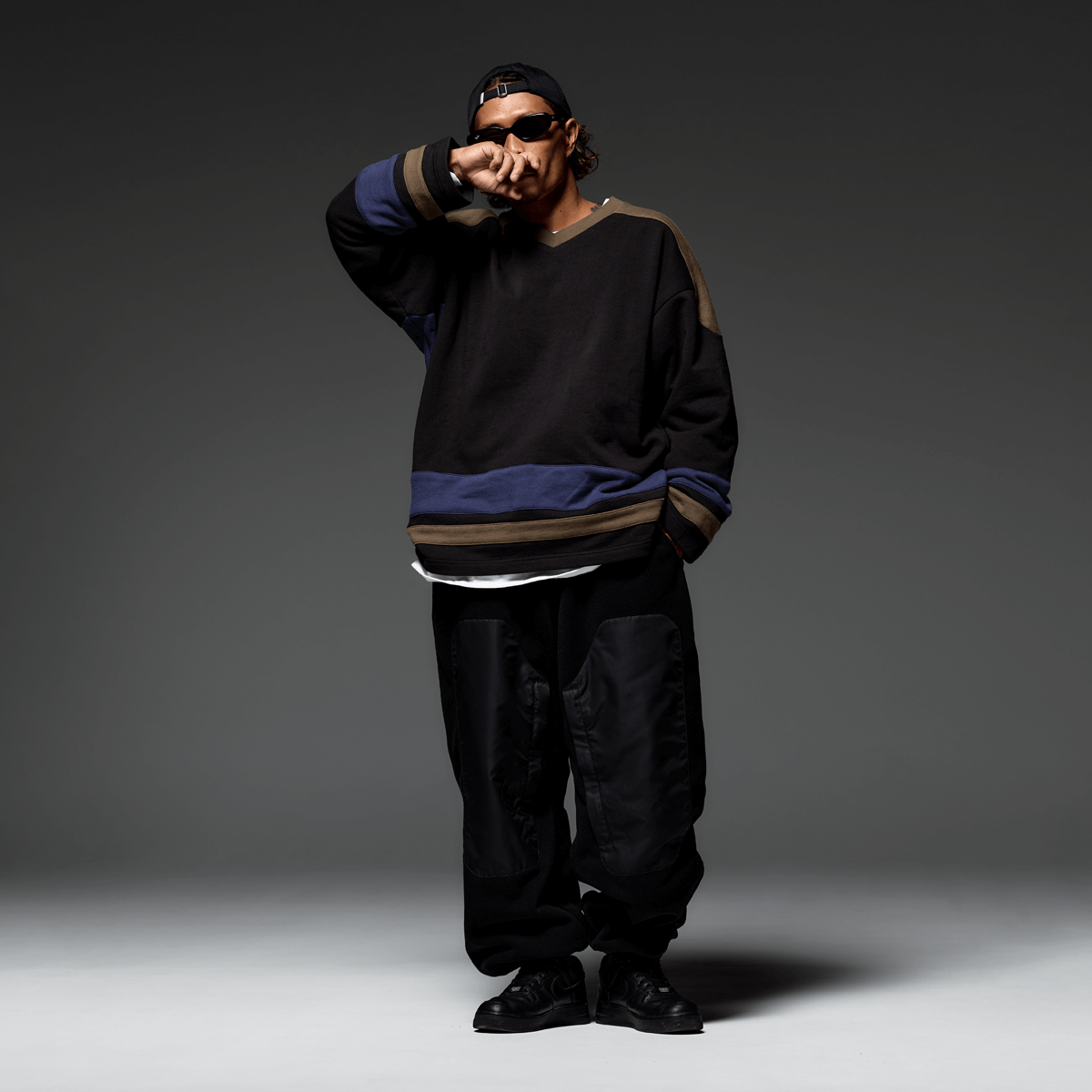 新宿租界ダブルニーフリースパンツ